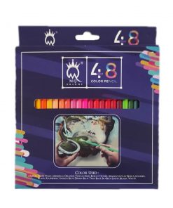 مداد رنگی 48 رنگ MQ جعبه مقوایی