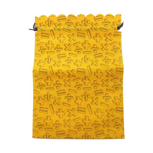 کیسه ریاضی پارچه ای زرد